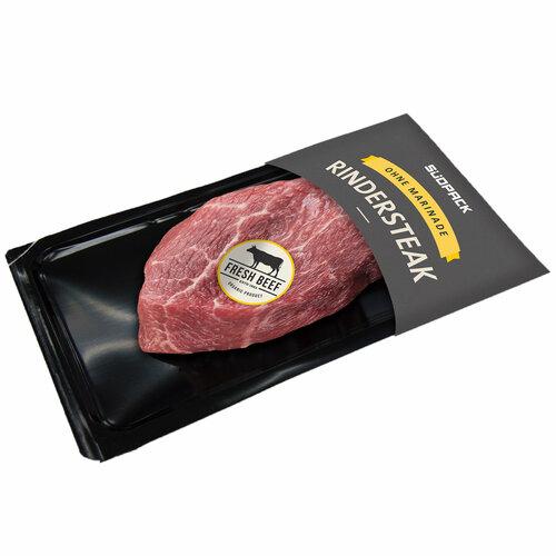Skin-packaging for steak